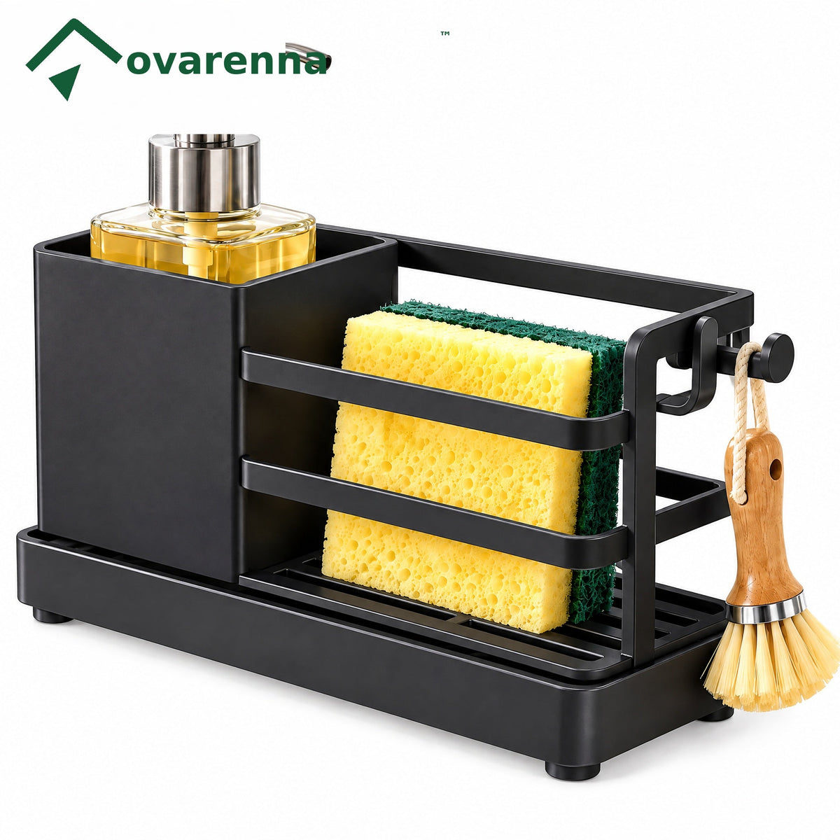 ovarenna All-in-One Sink Caddy with Soap Dispenser detail image