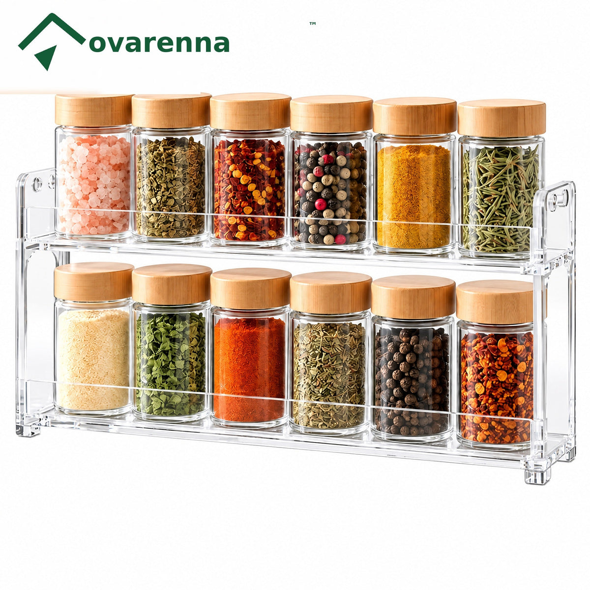 ovarenna Clear 2-Tier Spice Rack main product image