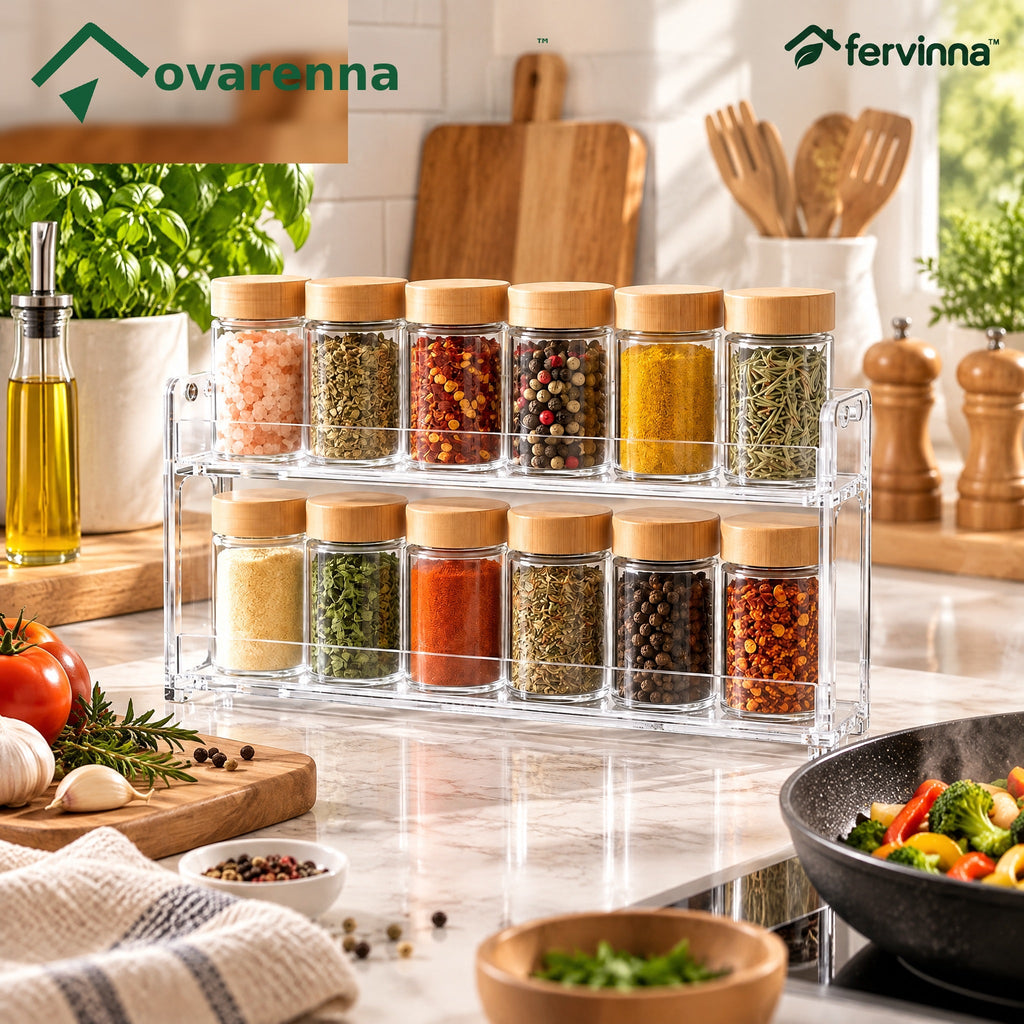 ovarenna Clear 2-Tier Spice Rack detail image
