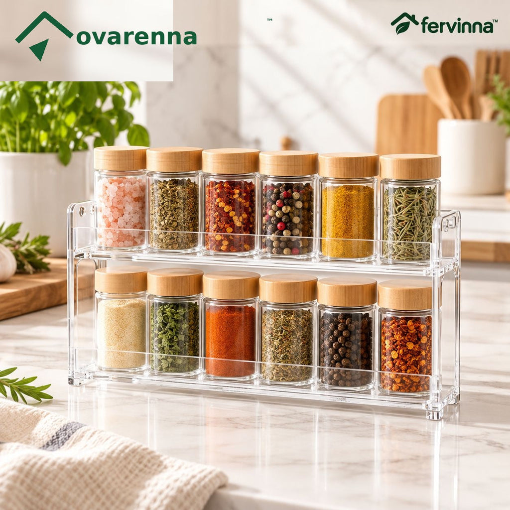ovarenna Clear 2-Tier Spice Rack detail image