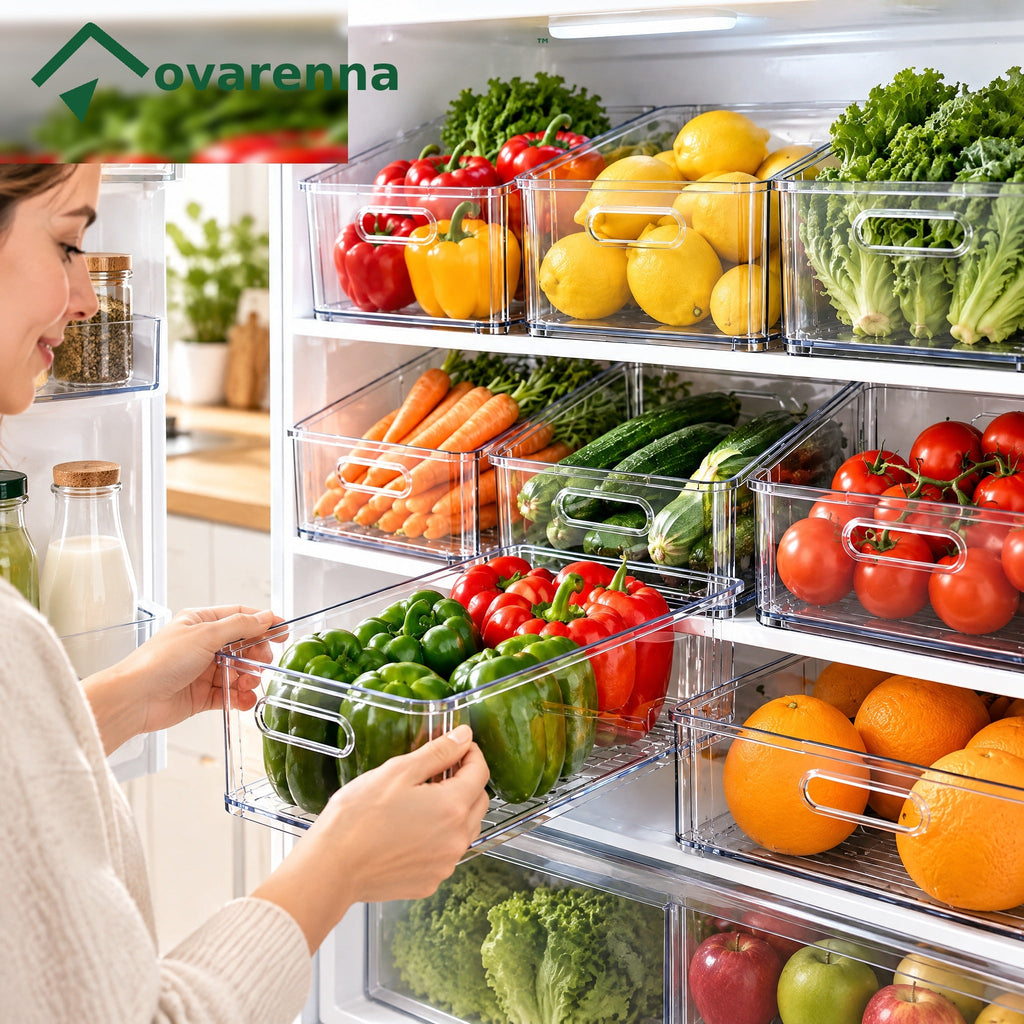 ovarenna Clear Produce Storage Bin Set detail image