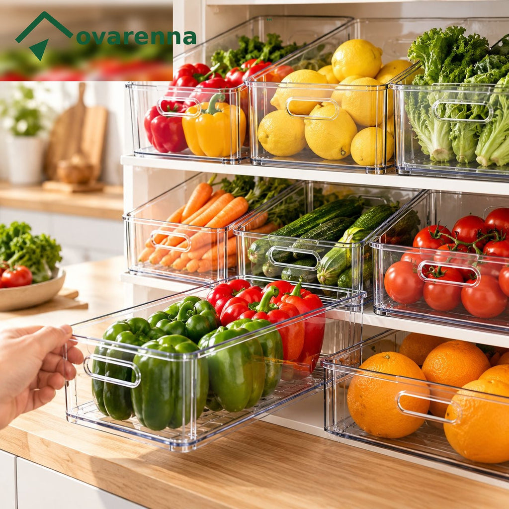 ovarenna Clear Produce Storage Bin Set detail image