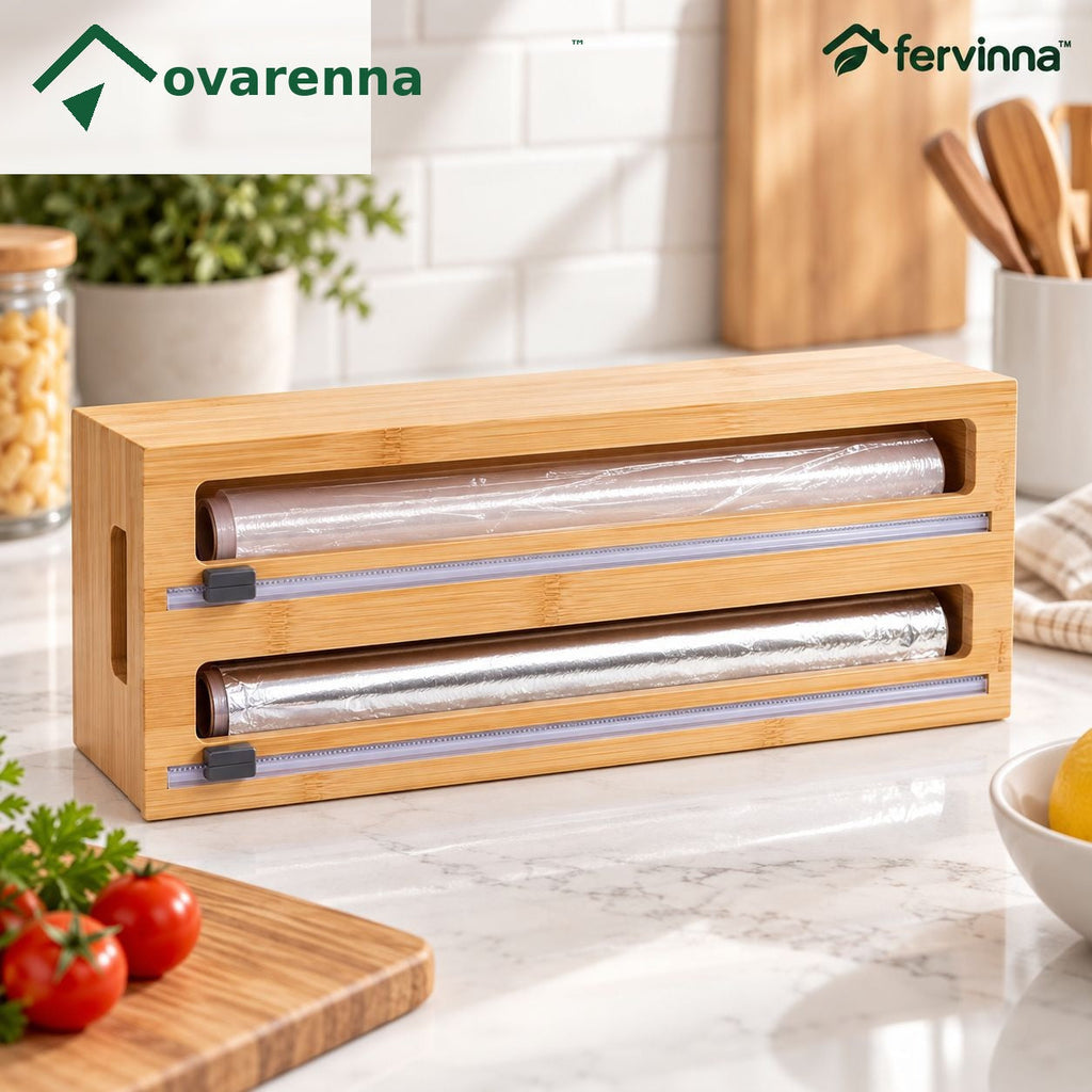 ovarenna Bamboo Food Storage Bag Organizer detail image