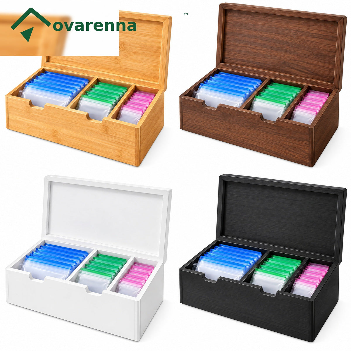 ovarenna Bamboo Double Roll Wrap Dispenser detail image