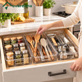 ovarenna Clear Deep Drawer Organizer Bin Set main product image
